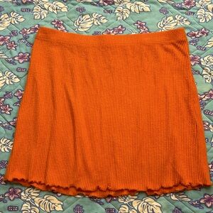 LA Hearts Orange Skirt